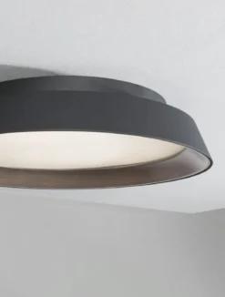 Nova Luce 9081270 VELA LED Deckenleuchte 1-flammig 3000K Schwarz Kaffeebraun