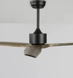 Nova Luce 5231301 VENTO LED Ventilator Schwarz Braun