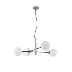 Nova Luce 9143304 VITRA Pendelleuchte 4-flammig Gold Weiss Schwarz G9
