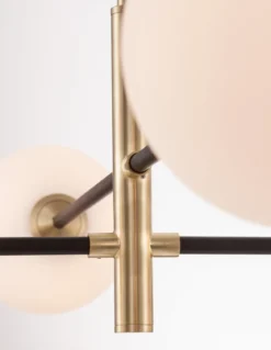 Nova Luce 9143304 VITRA Pendelleuchte 4-flammig Gold Weiss Schwarz G9