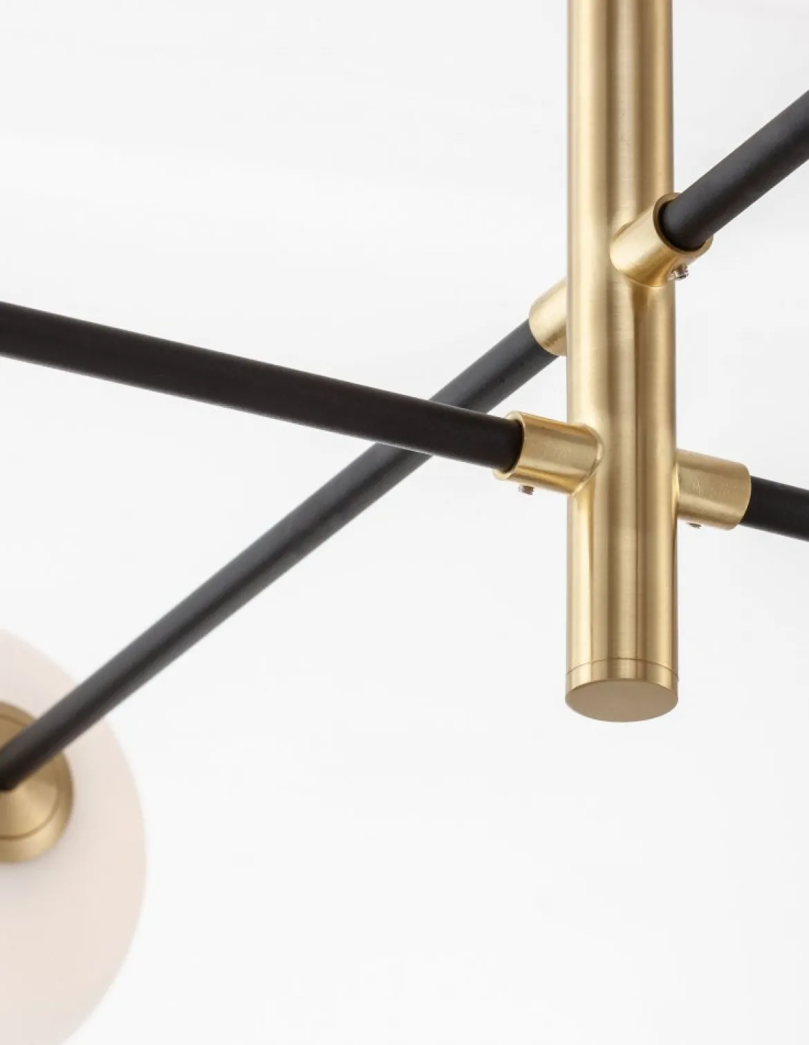 Nova Luce 9143306 VITRA Pendelleuchte 6-flammig Gold Weiss Schwarz G9