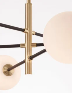 Nova Luce 9143306 VITRA Pendelleuchte 6-flammig Gold Weiss Schwarz G9