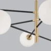 Nova Luce 9143308 VITRA Pendelleuchte 8-flammig Gold Weiss Schwarz G9