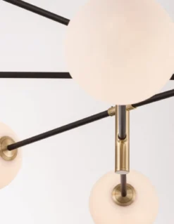 Nova Luce 9143308 VITRA Pendelleuchte 8-flammig Gold Weiss Schwarz G9