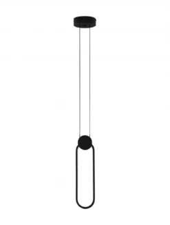 Nova Luce 9080132 WIRO LED Pendelleuchte 1-flammig 3000K Schwarz