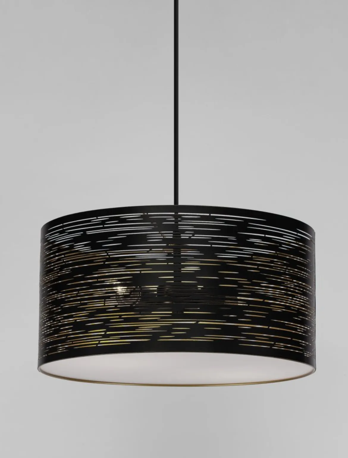 Nova Luce 9555812 ZANE Pendelleuchte 2-flammig Schwarz Gold E27