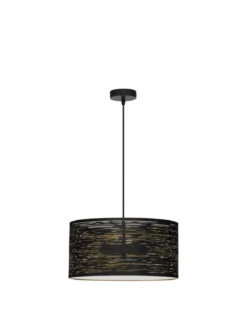 Nova Luce 9555812 ZANE Pendelleuchte 2-flammig Schwarz Gold E27