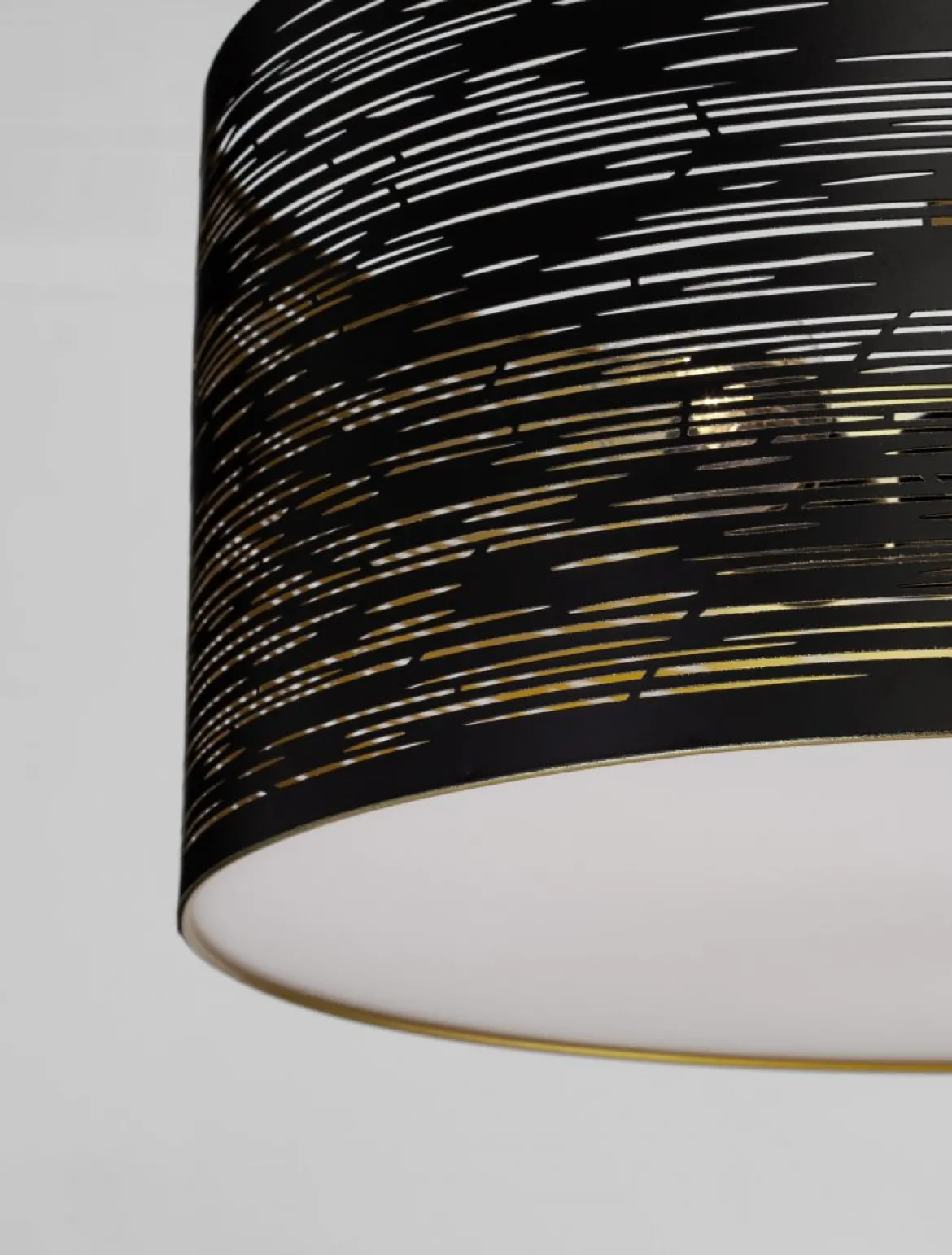 Nova Luce 9555812 ZANE Pendelleuchte 2-flammig Schwarz Gold E27