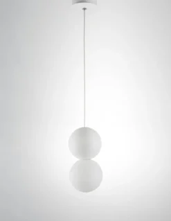 Nova Luce 9704192 ZERO Pendelleuchte 10cm Weiss G9
