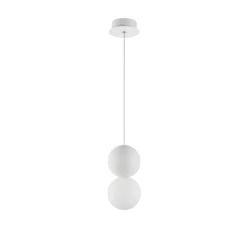 Nova Luce 9704192 ZERO Pendelleuchte 10cm Weiss G9