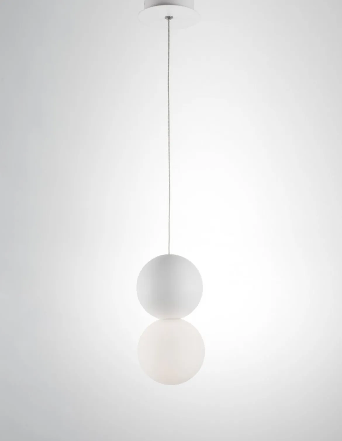 Nova Luce 9704192 ZERO Pendelleuchte 10cm Weiss G9
