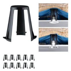 Paulmann 92401 Abstandshalter für Einbauleuchten 10er-Set 62-90 mm schwarz