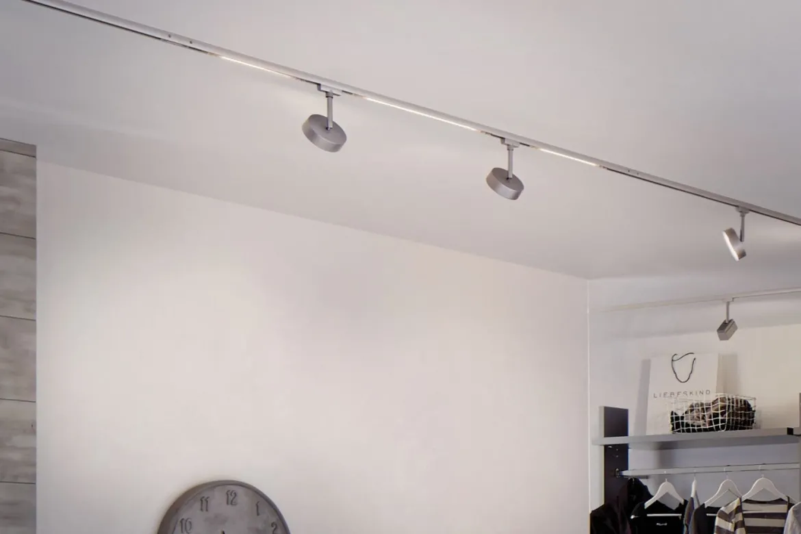 Paulmann Design URail 95587 LED Schienenspot 3000K dimmbar 230V chrom matt