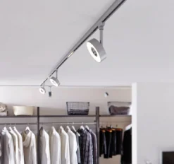 Paulmann Design URail 96543 LED Schienenspot Circle White Switch 230V chrom matt