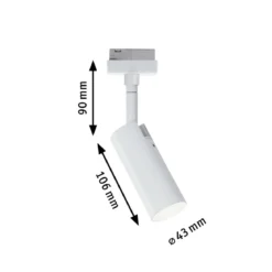 Paulmann Design URail 95597 LED Schienenspot Tubo 4000K dimmbar weiß