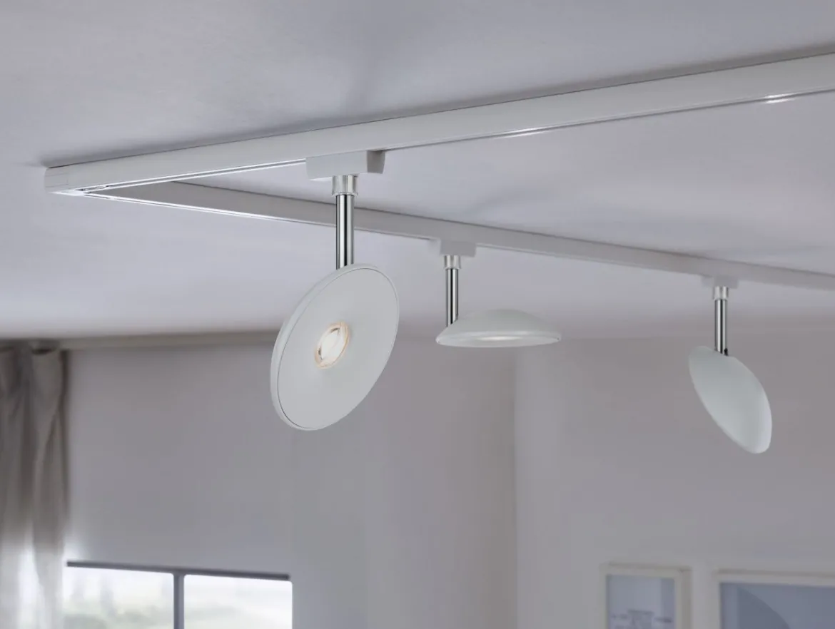 Paulmann Design URail No. 96937 URail LED Spot Sphere Weiß Chrom 2700K dimmbar