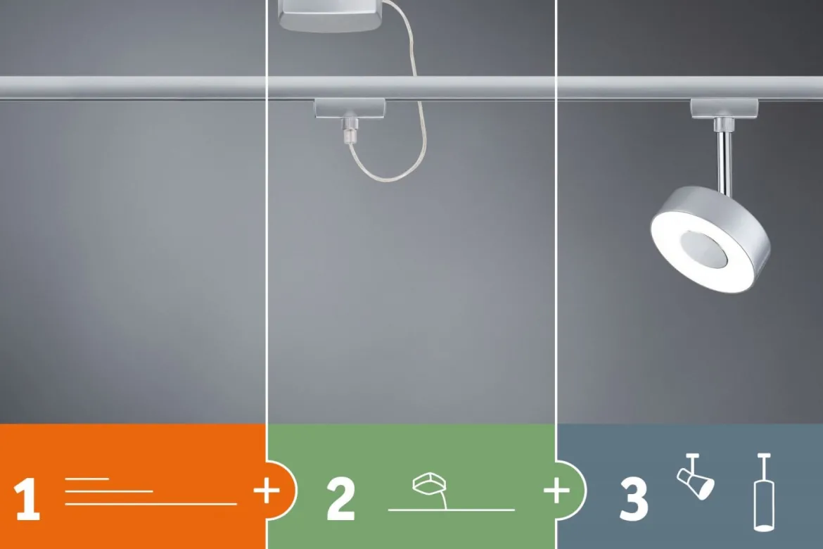 Paulmann Design URail No. 95510 URail LED Spot Cube 1x 8W dimmbar