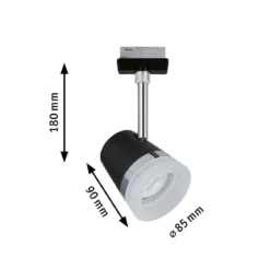 Paulmann Design URail No. 96925 URail LED-Spot Cone schwarz chrom max. 15W GU10