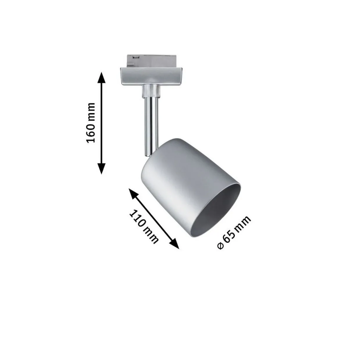 Paulmann Design URail No. 95335 URail Spot Cover Chrom matt max. 10W GU10
