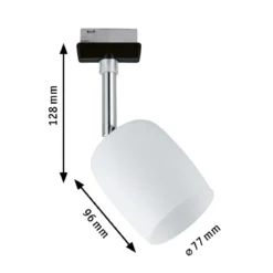 Paulmann Design URail No. 96966 URail Spot Blossom Schwarz Satinglas max. 10W G9