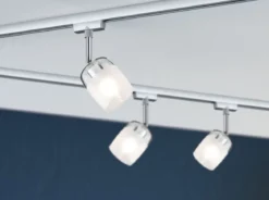 Paulmann Design URail No. 95338 URail Spot Blossom Chrom matt Klar-Satinglas max. 10W