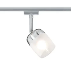 Paulmann Design URail No. 95338 URail Spot Blossom Chrom matt  Klar-Satinglas max. 10W
