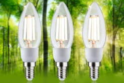 Paulmann 29133 Eco-Line Filament 230V LED Kerze 3er-Pack E14 525lm 3000K klar