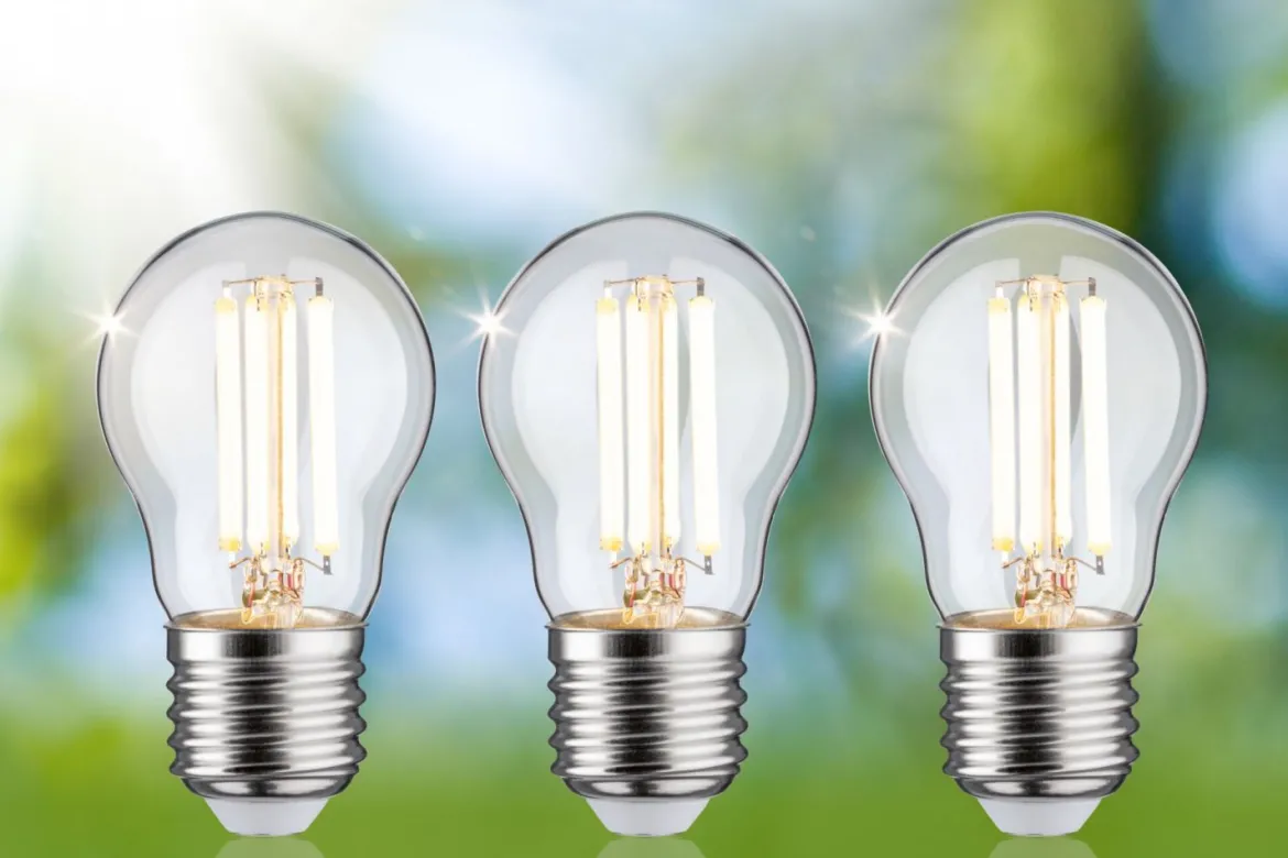Paulmann 29215 Eco-Line Filament 230V LED Tropfen E27 3er-Set 525lm 2,5W 3000K Klar