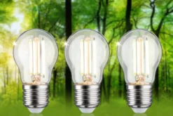 Paulmann 29215 Eco-Line Filament 230V LED Tropfen E27 3er-Set 525lm 2,5W 3000K Klar