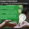 Paulmann 29254 Eco-Line Filament 230V LED Birne E27 806lm 4000K 3-Step-Dim Klar