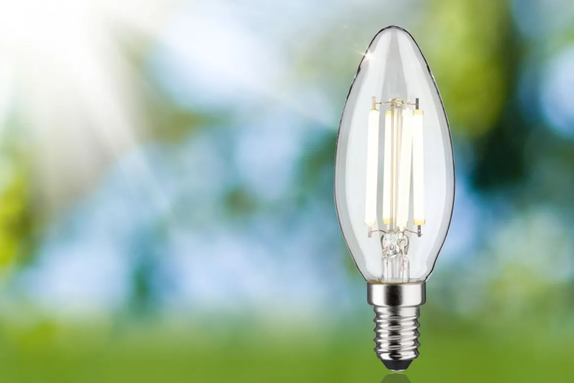 Paulmann 29203 Eco-Line Filament 230V LED Kerze E14 840lm 4000K Klar