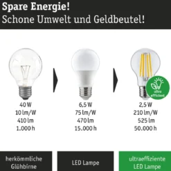 Paulmann 29249 Eco-Line LED Kolben ST64 E27 806lm 3000K 3-Step-Dim Klar