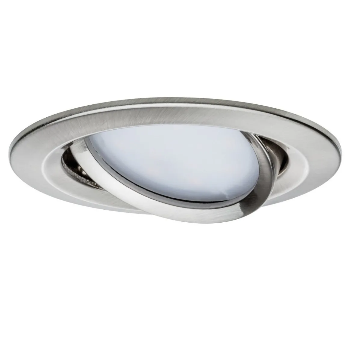Paulmann 93877 Einbauleuchte LED Coin Slim IP23 rund Eisen 1er-Set dimmbar und schwenkbar
