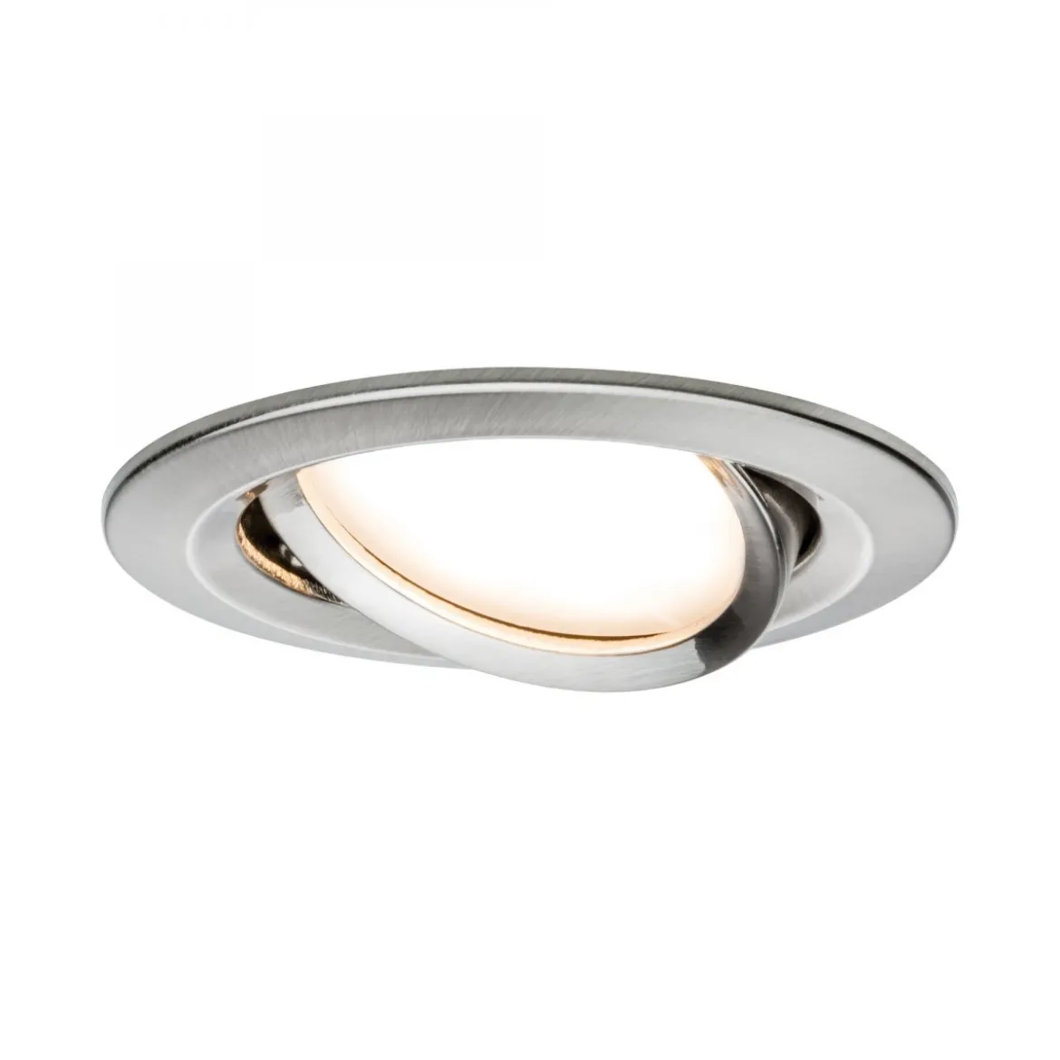 Paulmann 93877 Einbauleuchte LED Coin Slim IP23 rund Eisen 1er-Set dimmbar und schwenkbar
