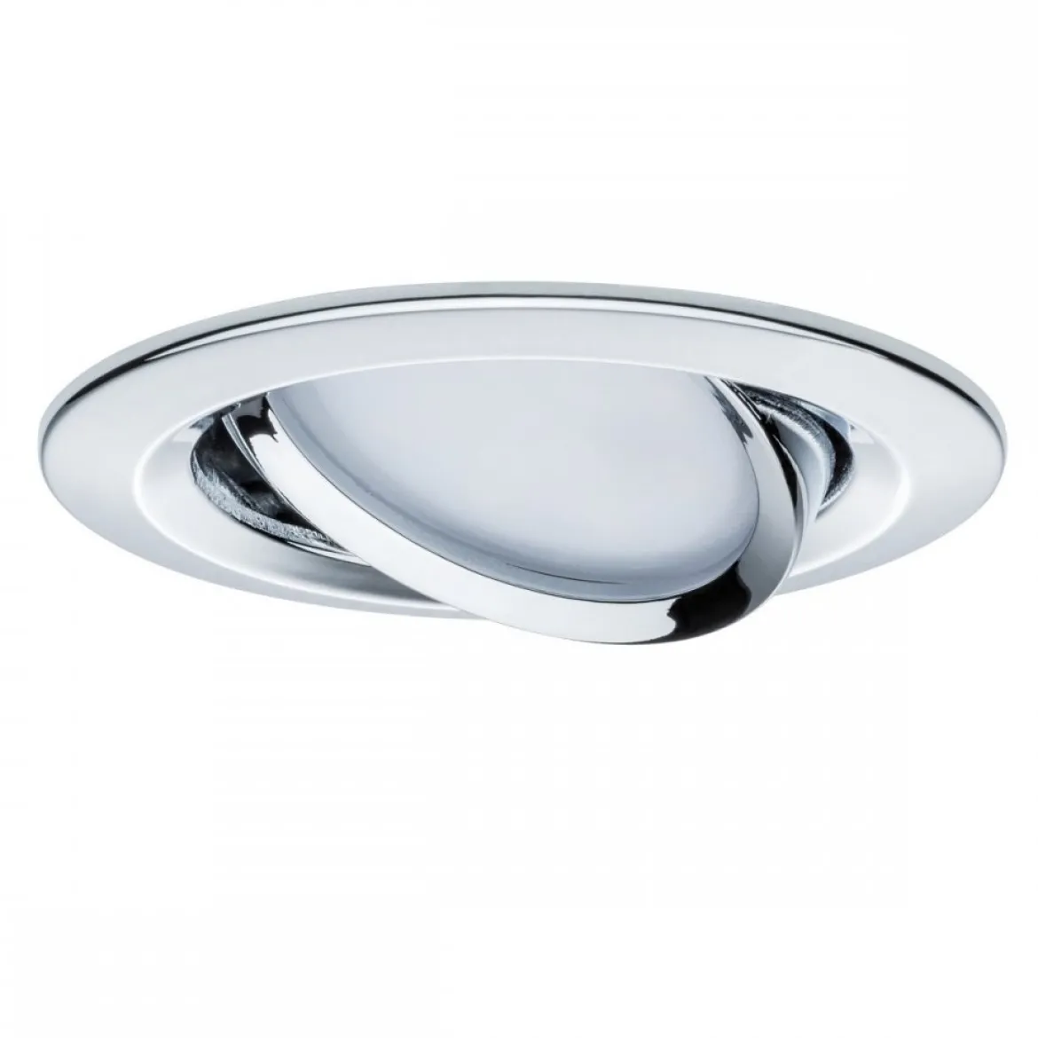 Paulmann 93880 Einbauleuchte LED Coin Slim IP23 rund Chrom 3er-Set dimmbar und schwenkbar