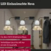 Paulmann 92404 Einbauleuchte LED Nova Coin 3er-Set schwenkbar 84mm gold
