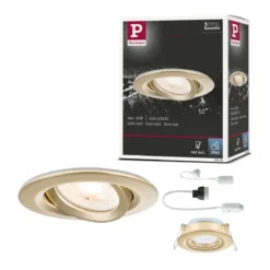 Paulmann 92403 Einbauleuchte LED Nova Plus schwenkbar 93mm gold IP65