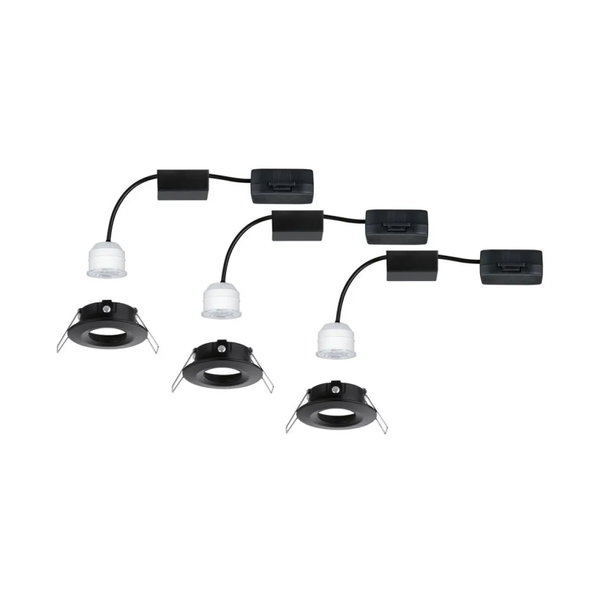 Paulmann 93085 Einbauleuchte Nova mini Coin Basisset EasyDim schwarz 2700K