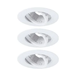Paulmann 92109 Einbauleuchte rund 90mm 3er-Set Weiß schwenkbar