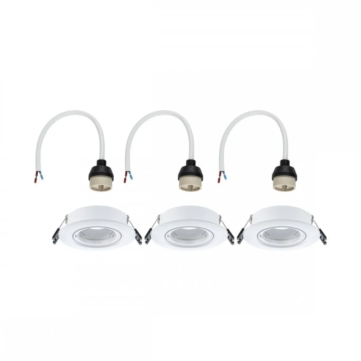 Paulmann 92109 Einbauleuchte rund 90mm 3er-Set Weiß schwenkbar
