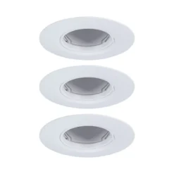 Paulmann 92112 Einbauleuchte rund 90mm 3er-Set Weiß starr