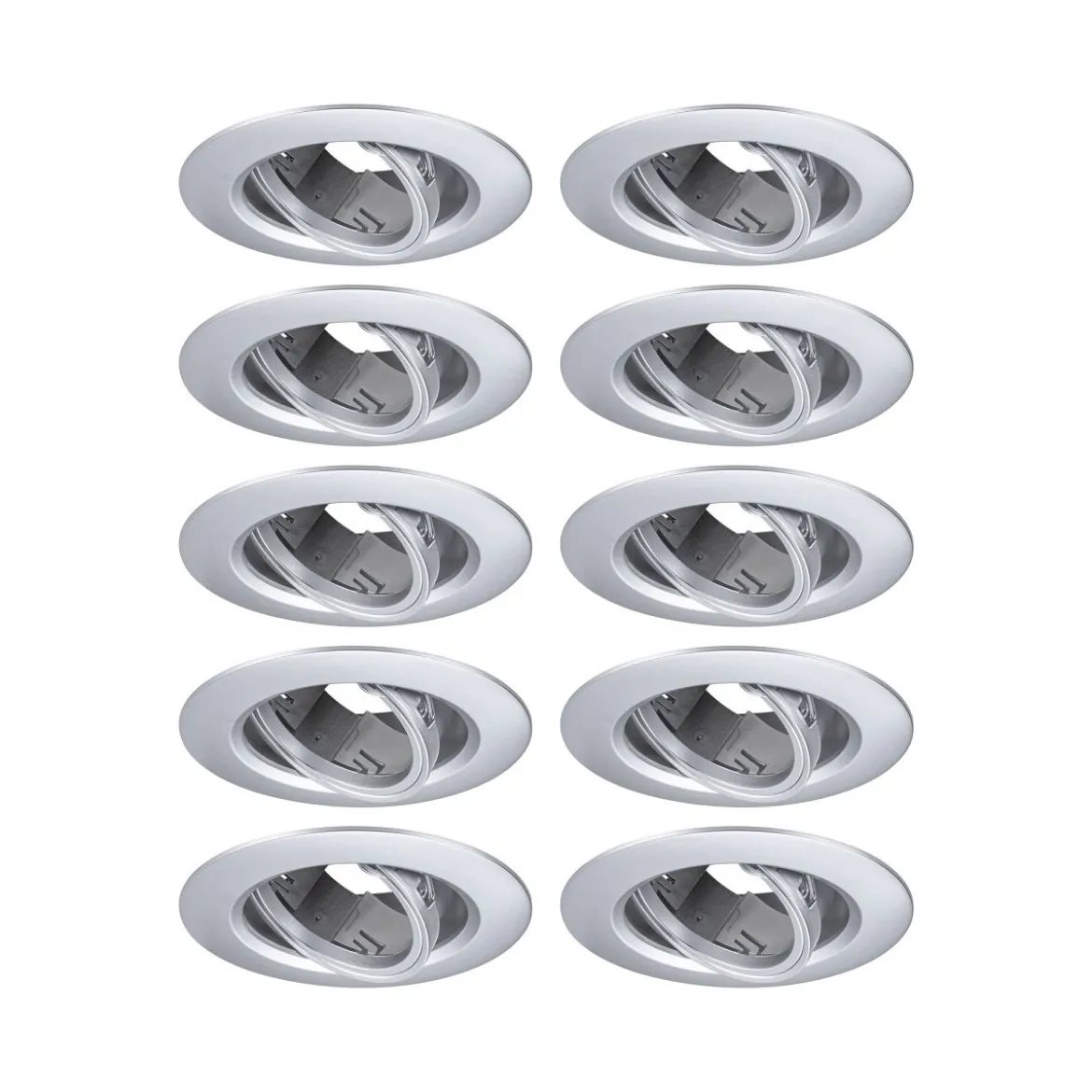 Paulmann 92116 Einbauleuchte rund 90mm 10er-Set Chrom schwenkbar
