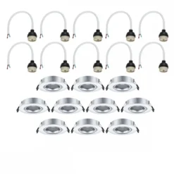 Paulmann 92116 Einbauleuchte rund 90mm 10er-Set Chrom schwenkbar
