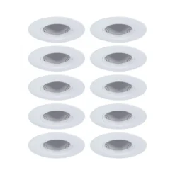 Paulmann 92118 Einbauleuchte rund 90mm 10er-Set Weiß starr