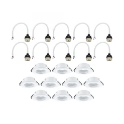 Paulmann 92118 Einbauleuchte rund 90mm 10er-Set Weiß starr