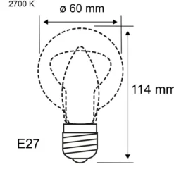 Paulmann 28999 Filament 230V LED Birne E27 Bewegungsmelder 806lm 2700K klar