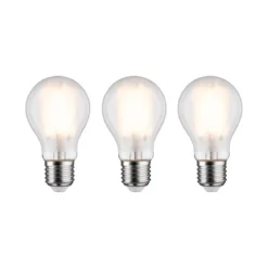 Paulmann 29092 Filament 230V LED Birne E27 3er Pack 2700K matt