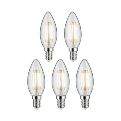 Paulmann 29094 Filament 230V LED Kerze E14 5er Pack 2700K klar