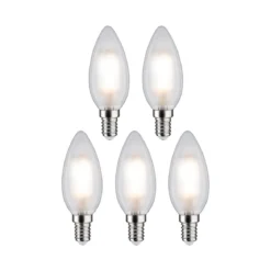 Paulmann 29096 Filament 230V LED Kerze E14 5er Pack 4000K matt