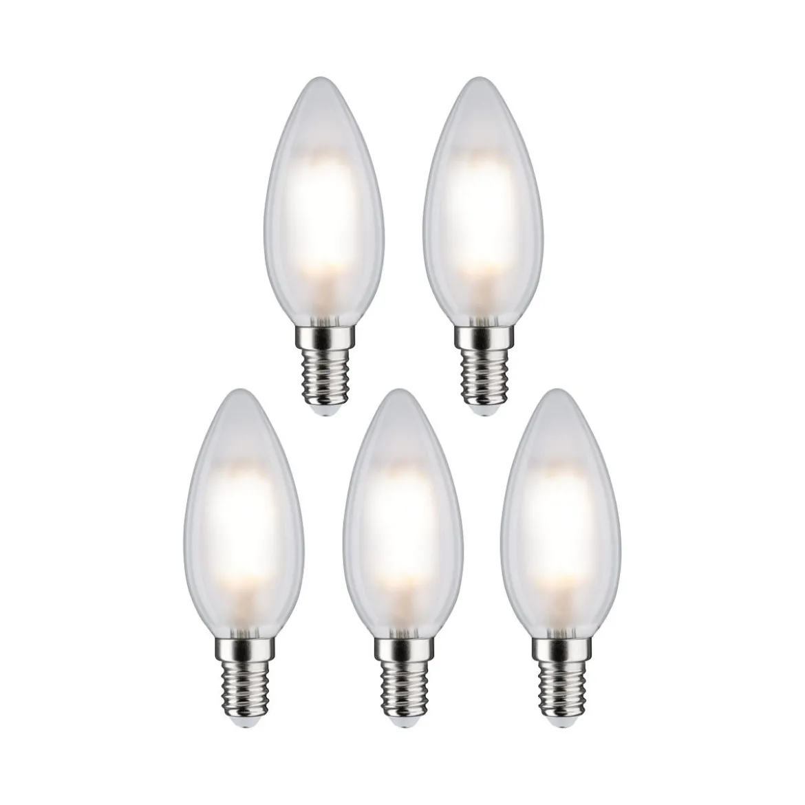 Paulmann 29096 Filament 230V LED Kerze E14 5er Pack 4000K matt